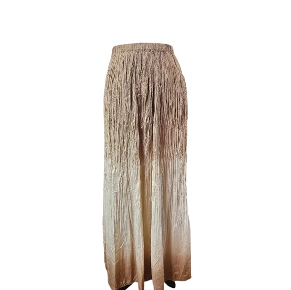 IDLF X Uniqlo Brown Ombre Crinkle Skirt XXL 2XL Ines De La Frassange - Picture 4 of 9